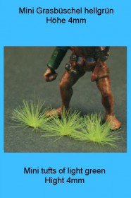 GL-314 Green Line-Mini tufts of grass, Hight 4mm, light green
