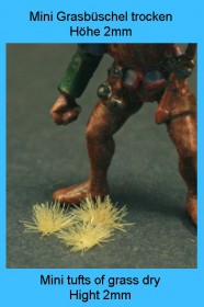 GL-313-Mini Green Line-Mini tufts of grass, Hight 2mm, dry