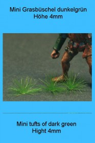 GL-316 Green Line-Mini tufts of grass, Hight 4mm, dark green