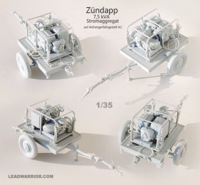 LW35217 Zundapp 7,5 kVA Stromaggregat auf Anhangerfahrgestell A1