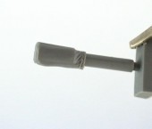 RE35-267 British 95mm Tank howitzer with canvas cover