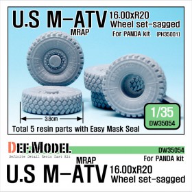 DW35054 US Army M-ATV 'Big' Sagged Wheel set (for Panda 1/35)