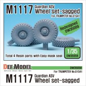 DW35058 US M1117 Guardian ASV Sagged Wheel set (for Trumpeter 1/35)