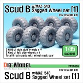DW35056 Scud B w/MAZ-543 Sagged Wheel set 1 (for Dragon 1/35)