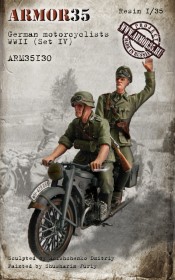 ARM35130 German motorcyclists WWII, (Set IV)