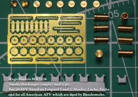MM3538 Дымовые мортиры (пустые). Для  Leopard 1, Leopard 2 (и машин на их базе) , Marder, Luchs, Fuchs и американской техники, эксплуатировавшейся в Бундесвере.