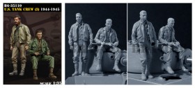 B6-35110 US Tank Crew (3) 1944-45