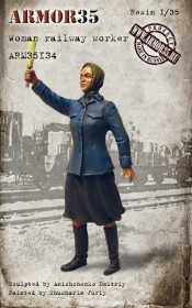 ARM35134 Woman railway worker