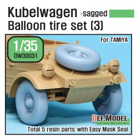 DW30031 WW2 German VW Desert type Wheel set 3 (for Tamiya 1/35)