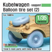 DW30030 WW2 German VW Desert type Wheel set 2 (for Tamiya 1/35)