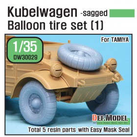 DW30029 WW2 German VW Desert type Wheel set 1 (for Tamiya 1/35)