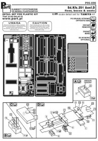 P35 036 Sd.Kfz. 251 Ausf.D - floor, boxws & seats