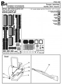 P35 100 Sd.Kfz.251/1 Ausf.C - troops benches