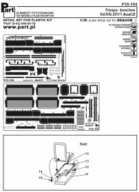 P35 104 Sd.Kfz.251/1 Ausf.D - troops benches