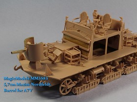 MM3583 5,7 cm ствол пушки Maxim-Nordfeldt для установки на танк A7V