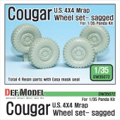DW35072 U.S. Cougar 4X4 Mrap Sagged Wheel set (for Panda 1/35)