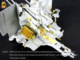 L35045 1/35  WWII German 2cm Flakvierling38 Early/Middle/Late Production Towed Version