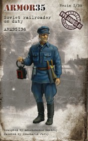 ARM35136 Soviet railroader on duty.
