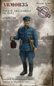 ARM35136 Soviet railroader on duty.