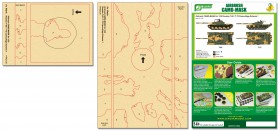 PPA5129 Airbrush CAMO-MASK for 1/35 Russian T-62 / T-72 Camouflage Scheme 1