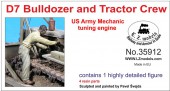 LZ35912 US Army D7 tractor +bulldozer mechanic