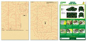 PPA5145 Airbrush CAMO-MASK for 1/35 M2A1 / M2A2 Camouflage Scheme