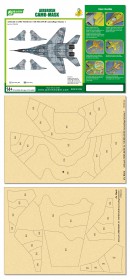 PPA5140 Airbrush CAMO-MASK for 1/48 MiG-29UB Camouflage Scheme 1