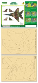 PPA5141 Airbrush CAMO-MASK for 1/48 MiG-29UB Camouflage Scheme 2