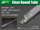 PPA6033 Clear Round Tube - Diameter: 3mm x 7pcs