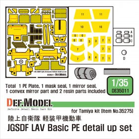 DE35011 JGSDF Light Amoured Vehicle PE Detail Up set (for Tamiya 1/35)