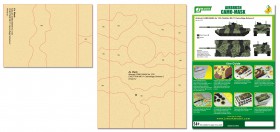 PPA5157 Airbrush CAMO-MASK for 1/35 Chieftain MK.11 Camouflage Scheme 2