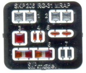 SKP 229 Lenses and tailights for M42A1 Duster