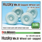 DW35095 US Husky MK.III Sagged Wheel set (for AFV Club 1/35)