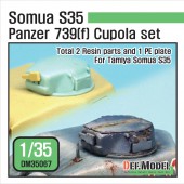 DM35067 German BeutePanzer 739(f) S35 Cupola set (for Tamiya Somua S35 1/35)
