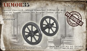 ARM35324 Колёсная пара с литыми спицами (2 шт)