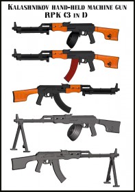 EMA-35015 Kalashnikov RPK (1 piece)