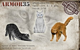 ARM35-004(3D) Кошки (Набор 2)