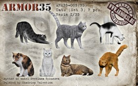 ARM35-005(3D) Кошки (Набор 3)