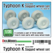 DW35100A Russian Typhoon K MRAP Sagged Wheel set (for Takom,Zvezda) 