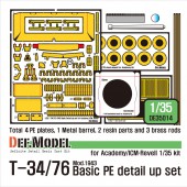 DE35014 T-34/76 Basic PE Detail Up set (for Academy/ICM-Revell 1/35)