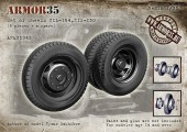 ARM35343 Колеса ЗиЛ-164, ЗиС-150 со ступицами (6 штук + запаска)