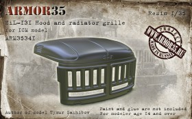 ARM35341 Капот и решетка радиатора ЗиЛ-131 (для модели ICM)