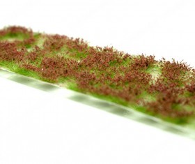 MS-060-04S Blossoms tufts dark red