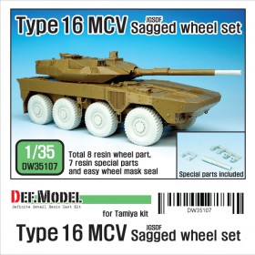 DW35107 JGSDF Type-16 MCVSagged wheel set (for Tamiya 1/35)