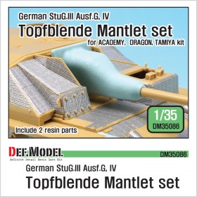 DM35086 WWII German StuG.III/IV Cast mantlet set (for 1/35 Academy, Dragon, Tamiya kit) 