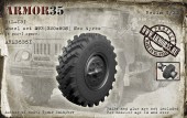 ARM35351 ЗиЛ-131 Набор колес М93, новая резина (6 штук+запасное) 