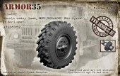 ARM35352 ЗиЛ-131 Набор колес М93 под нагрузкой,новая резина (6 штук+запасное)