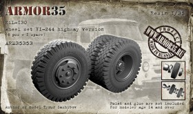 ARM35353 Зил 130 Набор колес ВИ-244, шоссейная версия, (6штук+запаска)