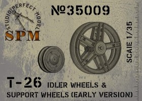 SPM35009 Ленивцы и поддерживающие катки для Т-26 и машин на его базе.