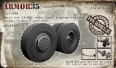 ARM35361 КрАЗ-256, Набор колес ИД-304, под нагрузкой, шоссейная версия, (10штук + запаска + передняя балка)